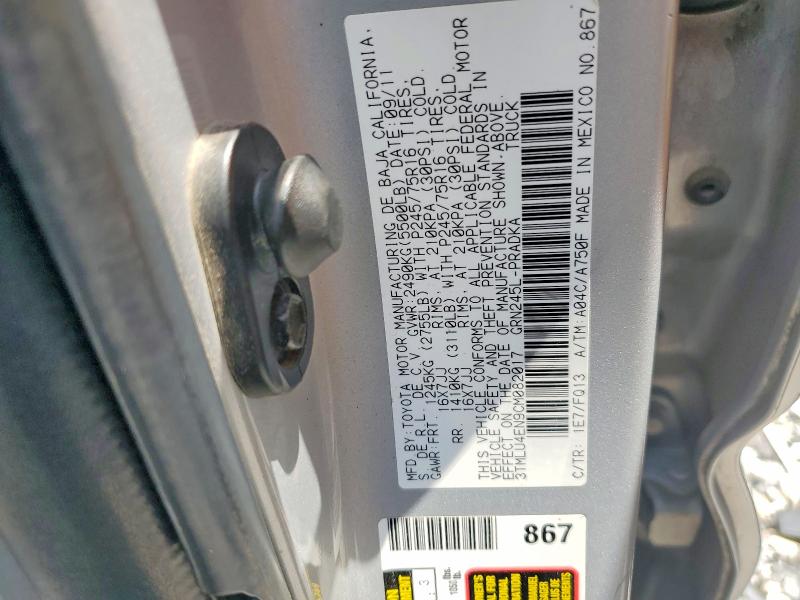 Aukcja sprzedaży 2012 Toyota Tacoma, vin: 3TMLU4EN9CM082017, numer aukcji: 58406756