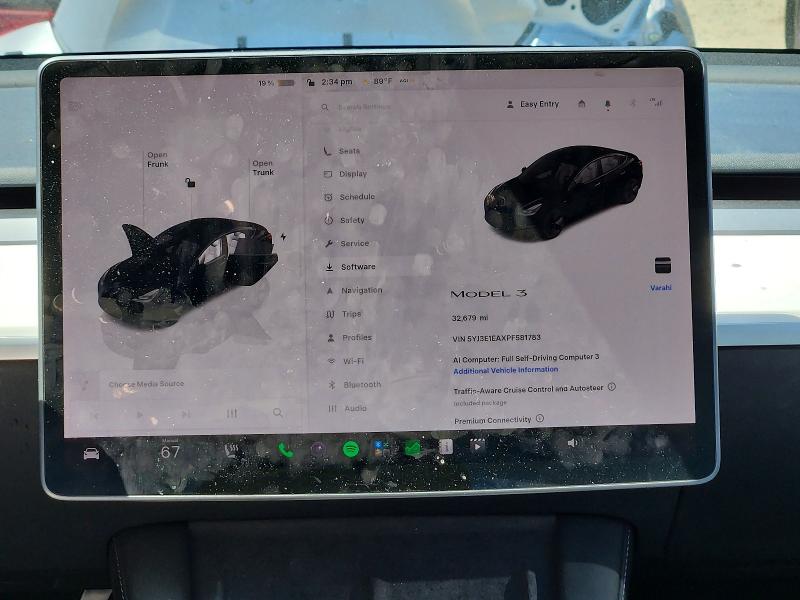Продажа на аукционе авто 2023 Tesla Model 3, vin: 5YJ3E1EAXPF581783, номер лота: 55457126