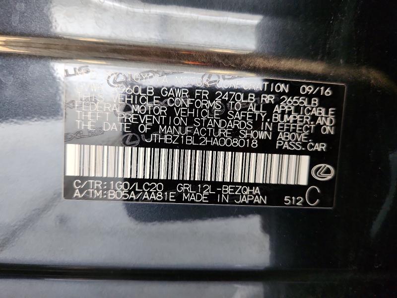 Продажа на аукционе авто 2017 Lexus Gs 350, vin: JTHBZ1BL2HA008018, номер лота: 58402836