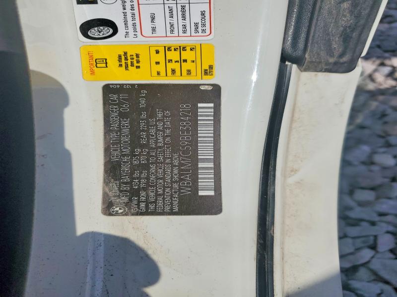 56600256 :رقم المزاد ، WBALM7C59BE384218 vin ، 2011 Bmw Z4 مزاد بيع