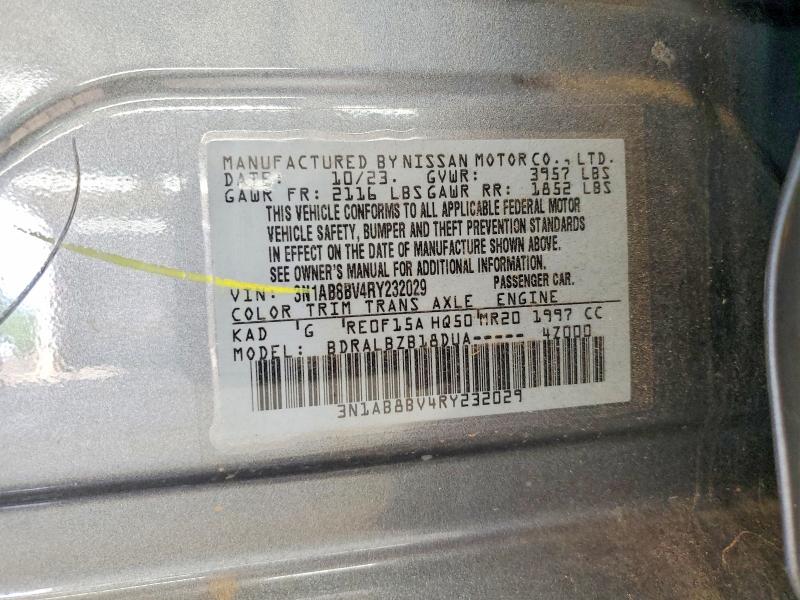 59010366 :رقم المزاد ، 3N1AB8BV4RY232029 vin ، 2024 Nissan Sentra مزاد بيع