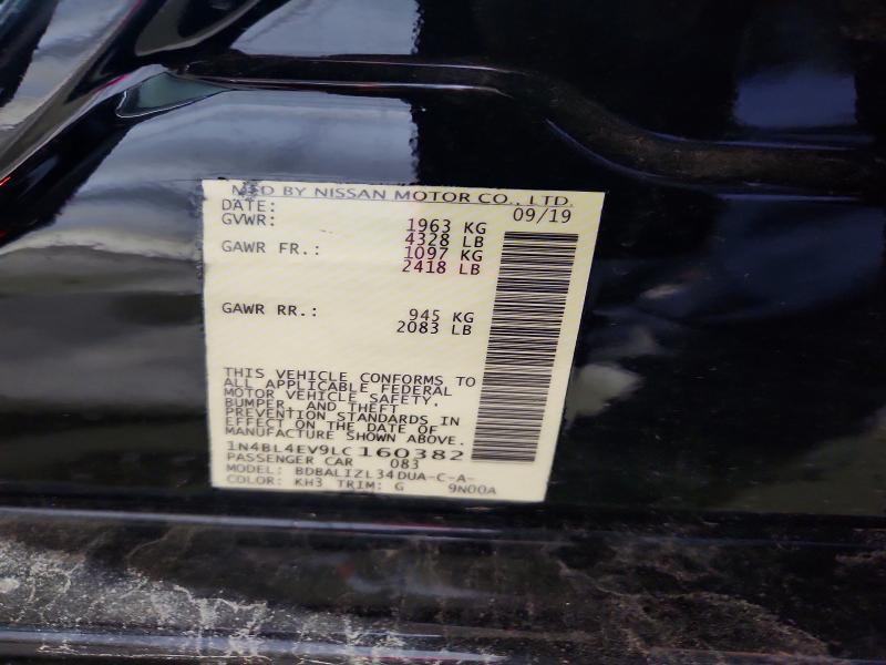 Aukcja sprzedaży 2020 Nissan Altima, vin: 1N4BL4EV9LC160382, numer aukcji: 57677326