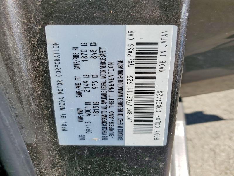 Продажа на аукционе авто 2014 Mazda 3, vin: JM1BM1V76E1111923, номер лота: 58702896