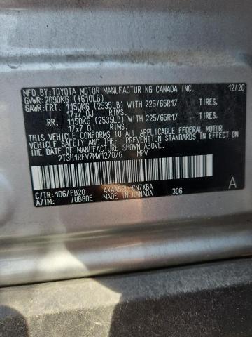 Aukcja sprzedaży 2021 Toyota Rav4, vin: 2T3H1RFV7MW127076, numer aukcji: 56527566
