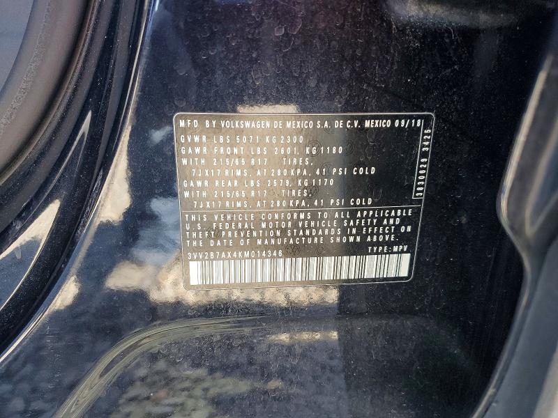 Продажа на аукционе авто 2019 Volkswagen Tiguan, vin: 3VV2B7AX4KM014346, номер лота: 57764986
