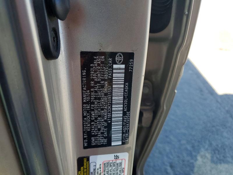 Продажа на аукционе авто 2005 Toyota Camry, vin: 4T1BE32K75U991557, номер лота: 59157446