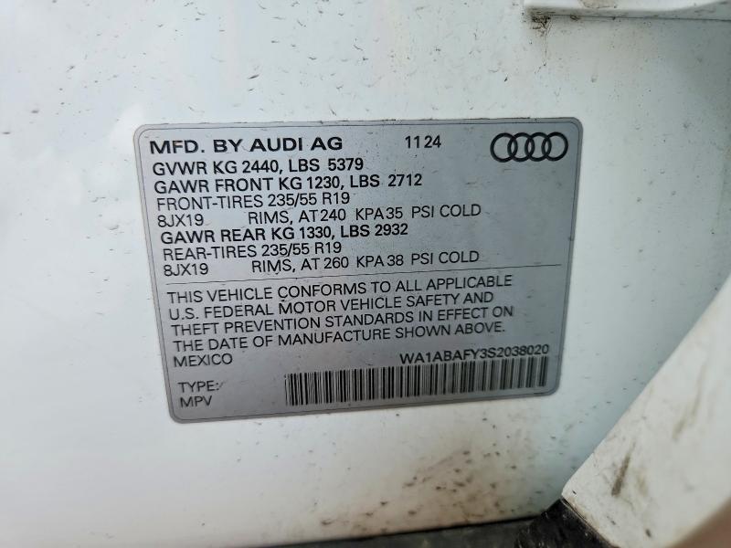 Продаж на аукціоні авто 2025 Audi Q5, vin: WA1ABAFY3S2038020, номер лоту: 57178406