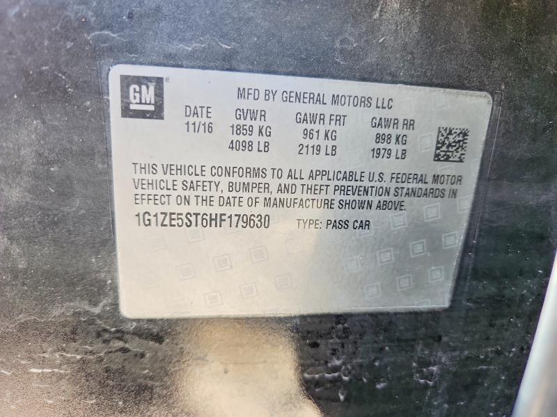 Продаж на аукціоні авто 2017 Chevrolet Malibu, vin: 1G1ZE5ST6HF179630, номер лоту: 58580126