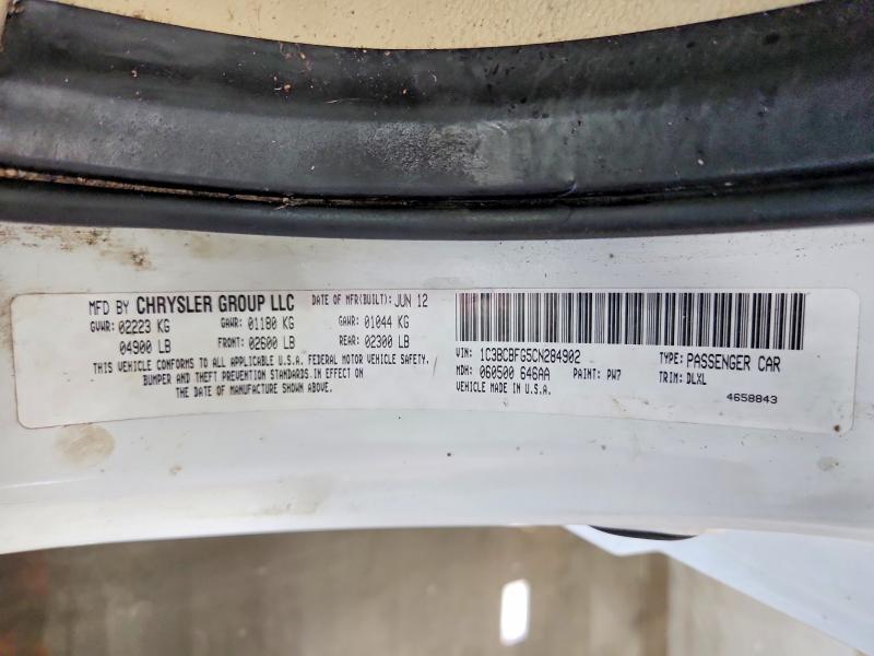 Auction sale of the 2012 Chrysler 200, vin: 1C3BCBFG5CN284902, lot number: 58943326