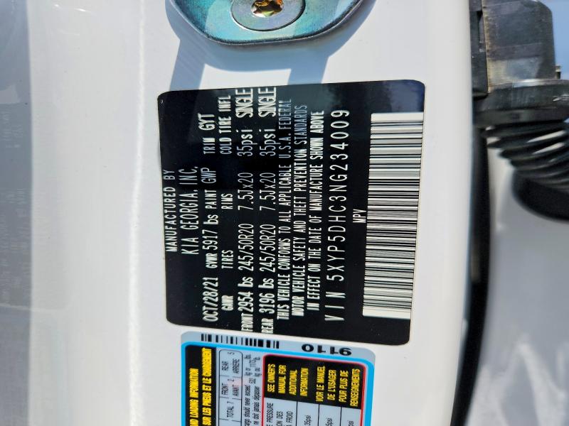 Aukcja sprzedaży 2022 Kia Telluride, vin: 5XYP5DHC3NG234009, numer aukcji: 55773166