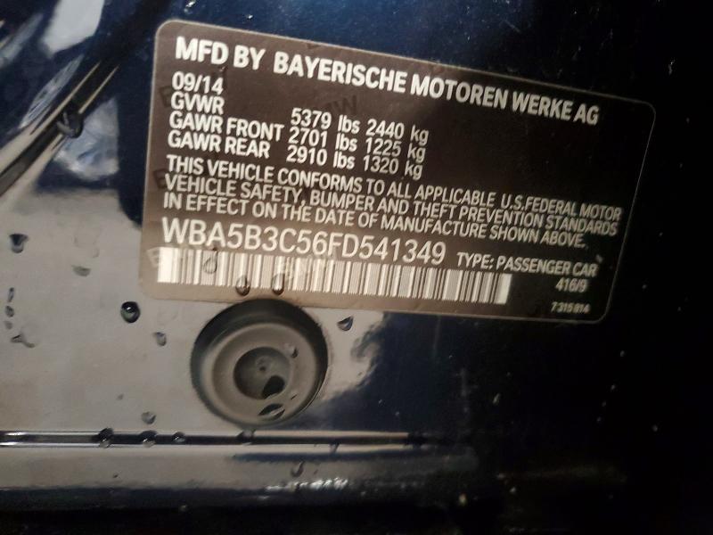 56843896 :رقم المزاد ، WBA5B3C56FD541349 vin ، 2015 Bmw 535 مزاد بيع
