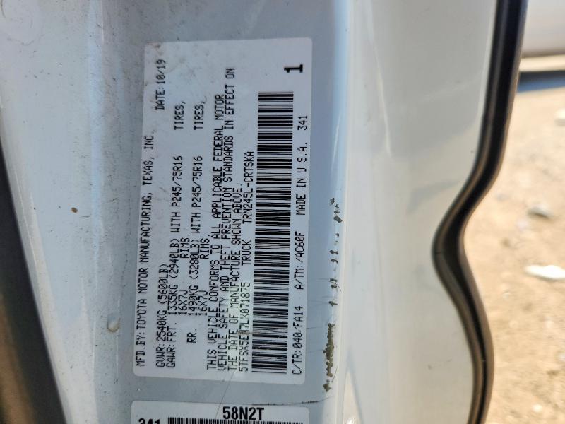 Продаж на аукціоні авто 2020 Toyota Tacoma, vin: 5TFSX5EN7LX071875, номер лоту: 57583106