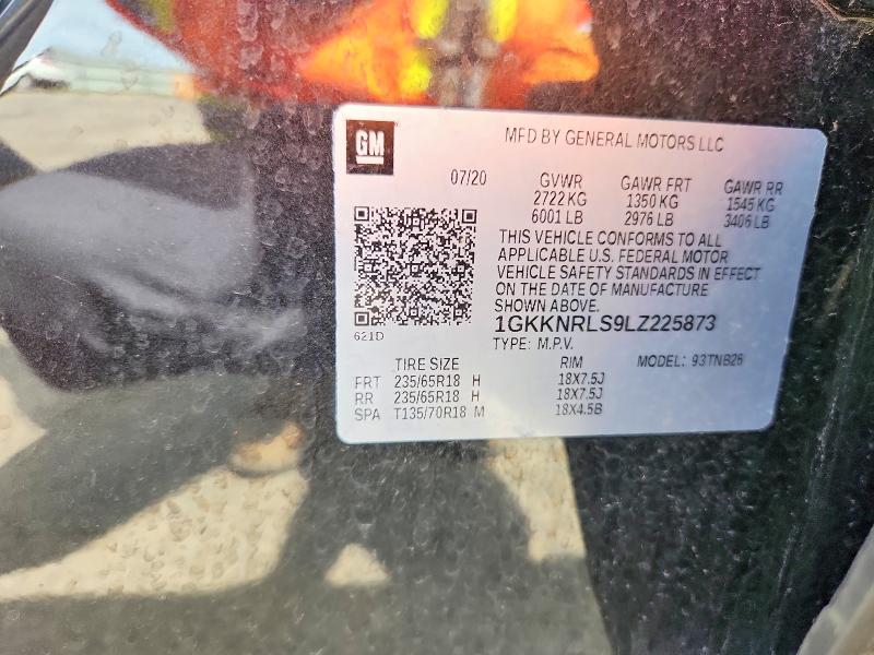 56822146 :رقم المزاد ، 1GKKNRLS9LZ225873 vin ، 2020 Gmc Acadia مزاد بيع