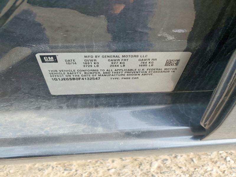 Aukcja sprzedaży 2015 Chevrolet Sonic, vin: 1G1JE6SB0F4132547, numer aukcji: 56264836