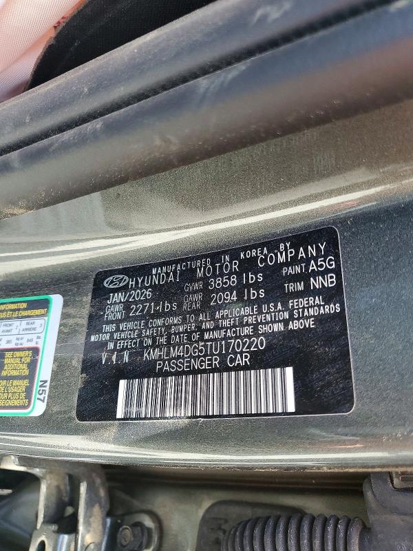 Продаж на аукціоні авто 2026 Hyundai Elantra, vin: KMHLM4DG5TU170220, номер лоту: 56436076
