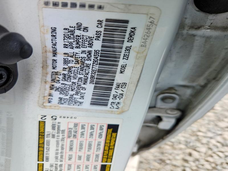 Aukcja sprzedaży 2007 Toyota Corolla, vin: 1NXBR32E77Z904595, numer aukcji: 59169746