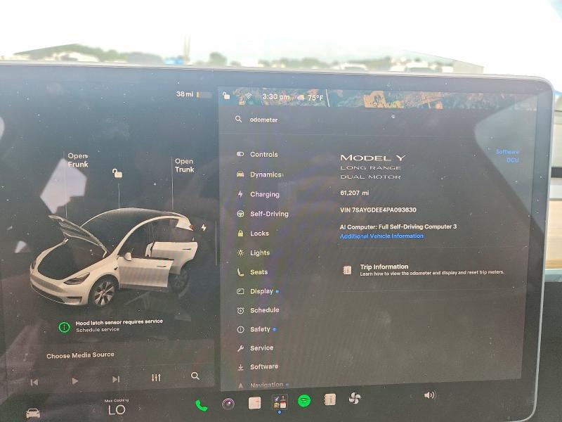Продаж на аукціоні авто 2023 Tesla Model Y, vin: 7SAYGDEE4PA093630, номер лоту: 58702136