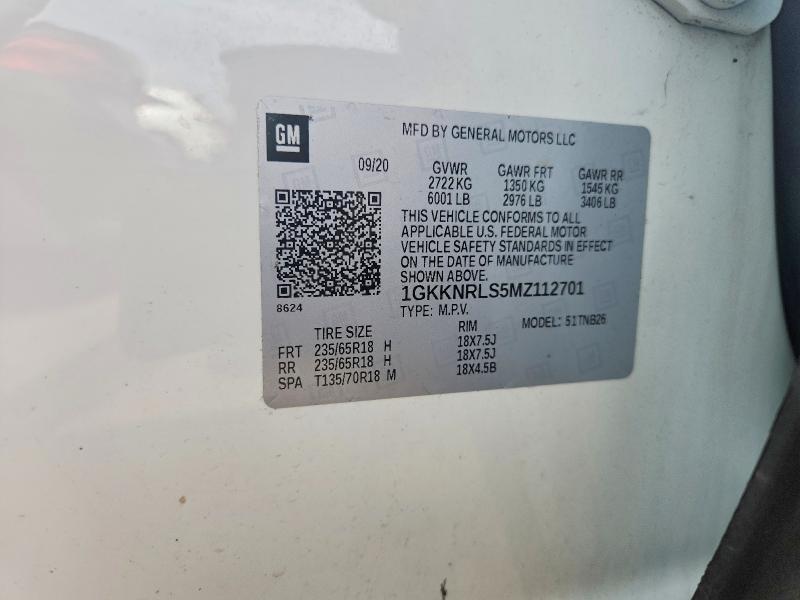 Продаж на аукціоні авто 2021 Gmc Acadia, vin: 1GKKNRLS5MZ112701, номер лоту: 56395346