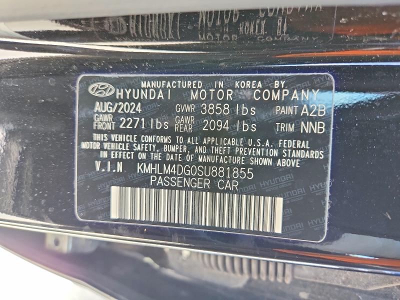 Aukcja sprzedaży 2025 Hyundai Elantra, vin: KMHLM4DG0SU881855, numer aukcji: 85615635