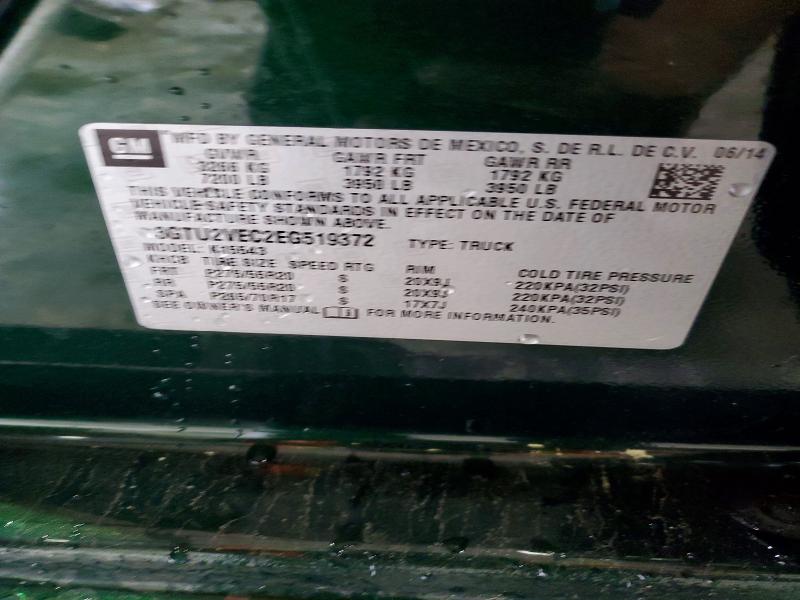 2014 Gmc Sierra მანქანა იყიდება აუქციონზე, vin: 3GTU2VEC2EG519372, აუქციონის ნომერი: 58286906