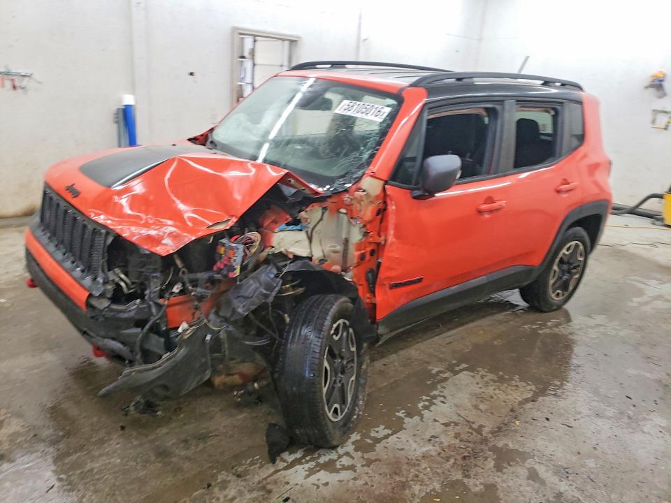 58105016 :رقم المزاد ، ZACCJBCT1GPE04523 vin ، 2016 Jeep Renegade مزاد بيع