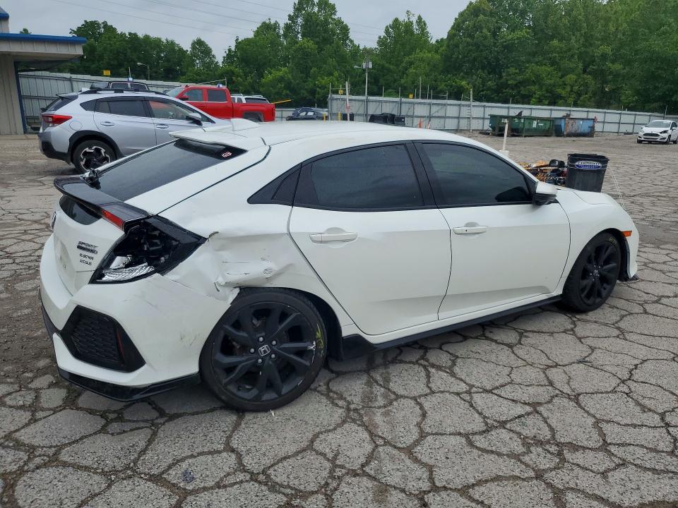 56832166 :رقم المزاد ، SHHFK7H90JU411125 vin ، 2018 Honda Civic مزاد بيع