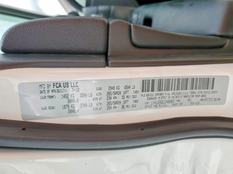 Продаж на аукціоні авто 2018 Jeep Grand Cherokee, vin: 1C4RJEAG2JC488963, номер лоту: 57647906