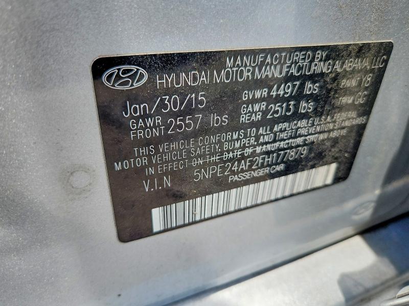 Aukcja sprzedaży 2015 Hyundai Sonata, vin: 5NPE24AF2FH177879, numer aukcji: 59228556