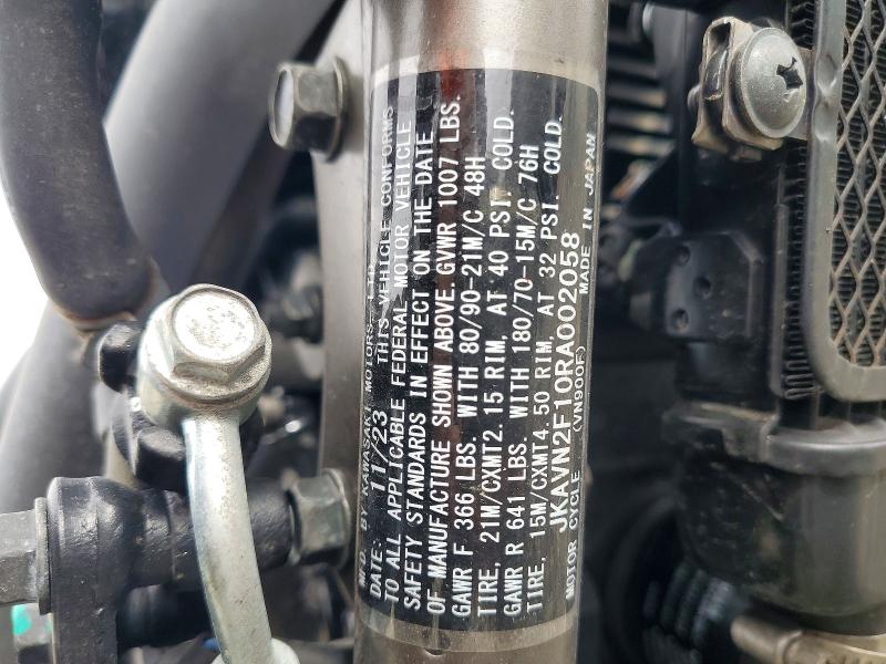 Продажа на аукционе авто 2024 Kawasaki Vn900, vin: JKAVN2F10RA002058, номер лота: 57748266