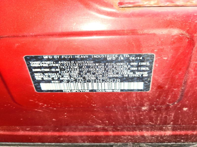 58442866 :رقم المزاد ، JF2SJAFC3FH428878 vin ، 2015 Subaru Forester مزاد بيع