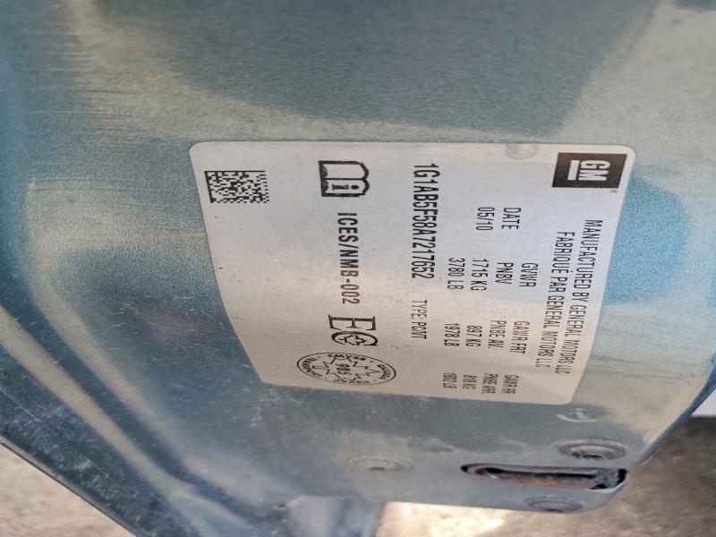 Продажа на аукционе авто 2010 Chevrolet Cobalt, vin: 1G1AB5F58A7217652, номер лота: 57538036