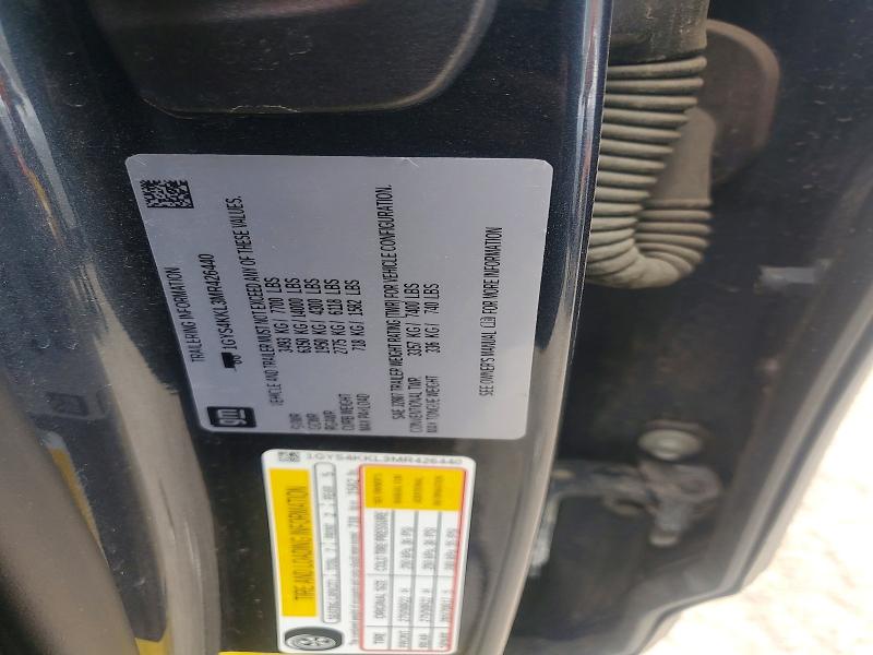 Aukcja sprzedaży 2021 Cadillac Escalade, vin: 1GYS4KKL3MR426440, numer aukcji: 58933426