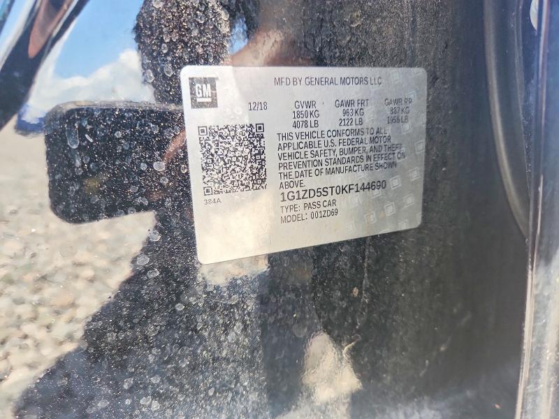 Продаж на аукціоні авто 2019 Chevrolet Malibu, vin: 1G1ZD5ST0KF144690, номер лоту: 57539496