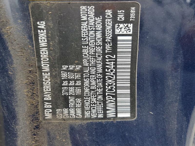 Продажа на аукционе авто 2019 Mini Cooper, vin: WMWXP7C53K2A54412, номер лота: 59382516