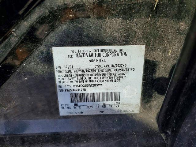 59583676 :رقم المزاد ، 1YVHP84D355M28529 vin ، 2005 Mazda 6 مزاد بيع