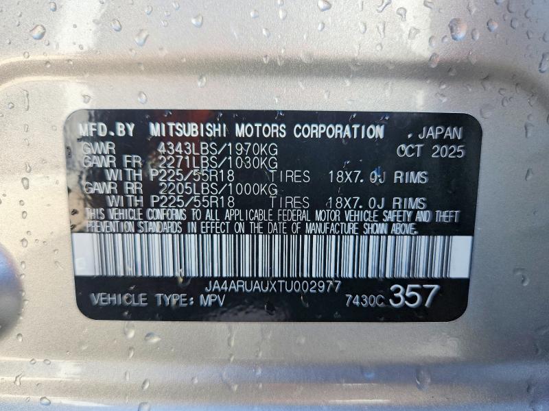 Aukcja sprzedaży 2026 Mitsubishi Outlander Sport, vin: JA4ARUAUXTU002977, numer aukcji: 59068446