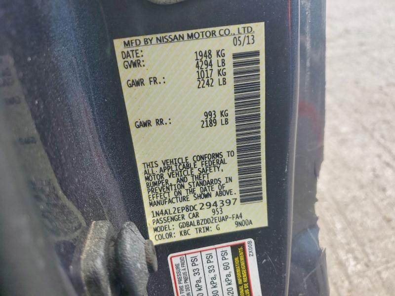 Продаж на аукціоні авто 2013 Nissan Altima, vin: 1N4AL2EP8DC294397, номер лоту: 95588985