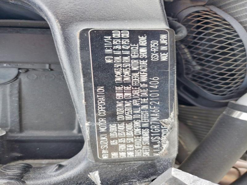 2015 Suzuki Gsx-r750 მანქანა იყიდება აუქციონზე, vin: JS1GR7MA6F2101406, აუქციონის ნომერი: 56855046