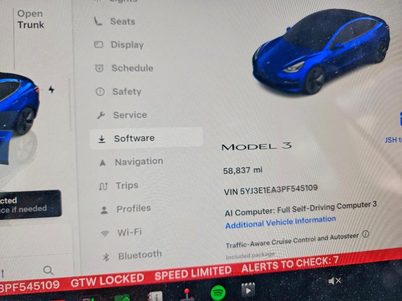 Aukcja sprzedaży 2023 Tesla Model 3, vin: 5YJ3E1EA3PF545109, numer aukcji: 58488286