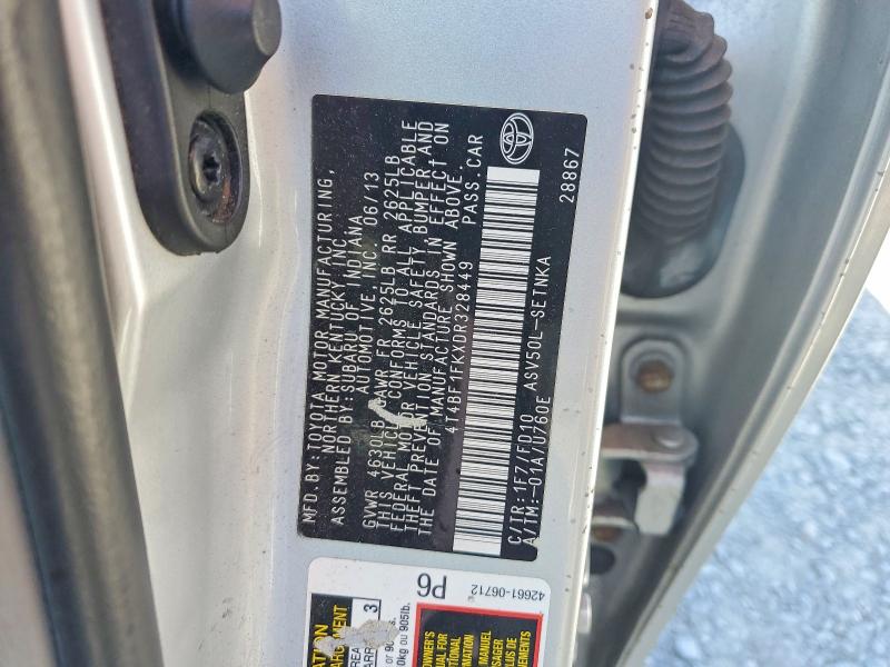 56270316 :رقم المزاد ، 4T4BF1FKXDR328449 vin ، 2013 Toyota Camry مزاد بيع