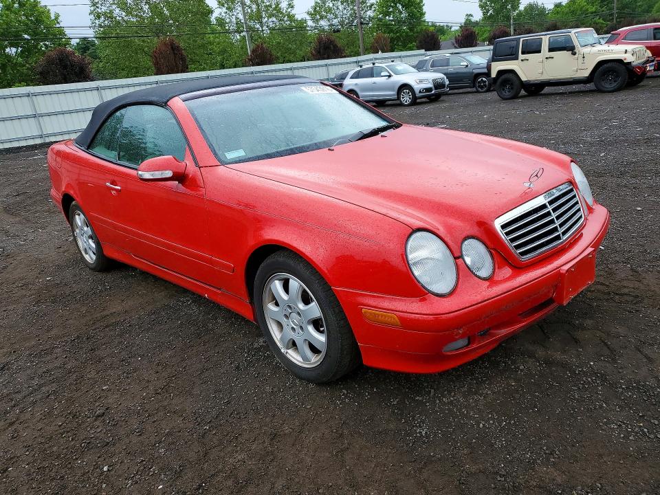 2001 Mercedes-benz Clk მანქანა იყიდება აუქციონზე, vin: WDBLK65G61T074893, აუქციონის ნომერი: 57543916