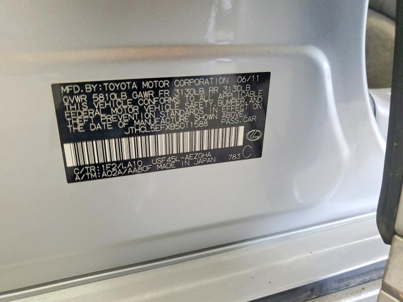 Продажа на аукционе авто 2011 Lexus Ls, vin: JTHCL5EFXB5011588, номер лота: 56794766