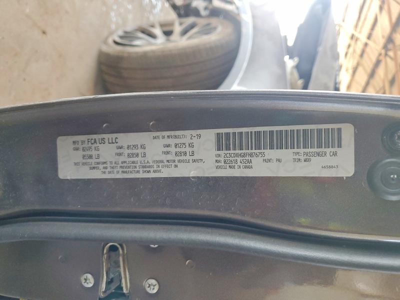 Продаж на аукціоні авто 2015 Dodge Charger, vin: 2C3CDXHG8FH876755, номер лоту: 55379196