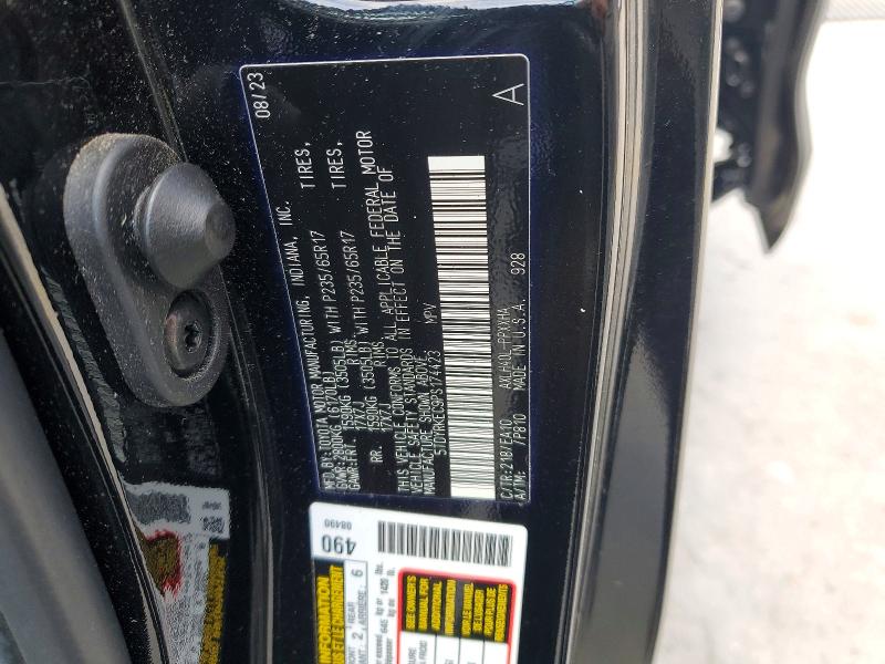 Продаж на аукціоні авто 2023 Toyota Sienna, vin: 5TDYRKEC9PS174423, номер лоту: 58646406