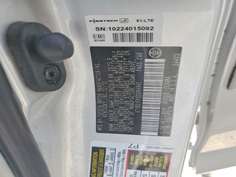 Aukcja sprzedaży 2013 Toyota Camry Hybrid, vin: 4T1BD1FKXDU064942, numer aukcji: 57617906