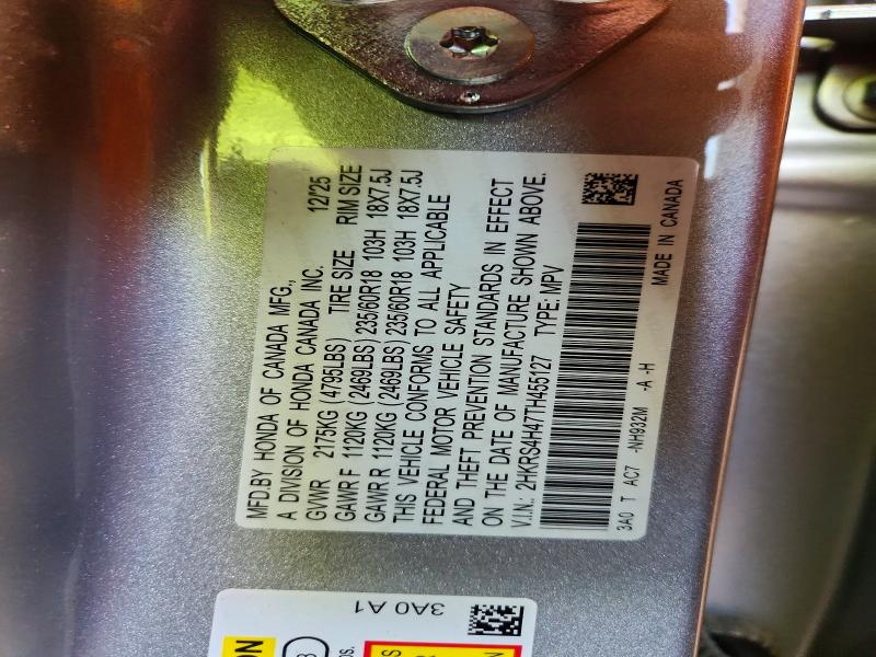 Aukcja sprzedaży 2026 Honda Cr-v, vin: 2HKRS4H47TH455127, numer aukcji: 55987746