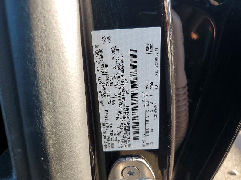 57252066 :رقم المزاد ، 1FMCU9MN4SUB34254 vin ، 2025 Ford Escape مزاد بيع