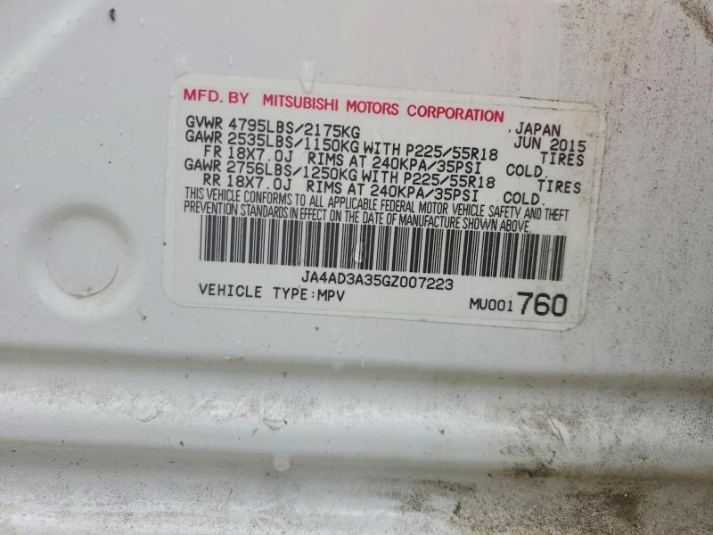 Aukcja sprzedaży 2016 Mitsubishi Outlander, vin: JA4AD3A35GZ007223, numer aukcji: 57871116