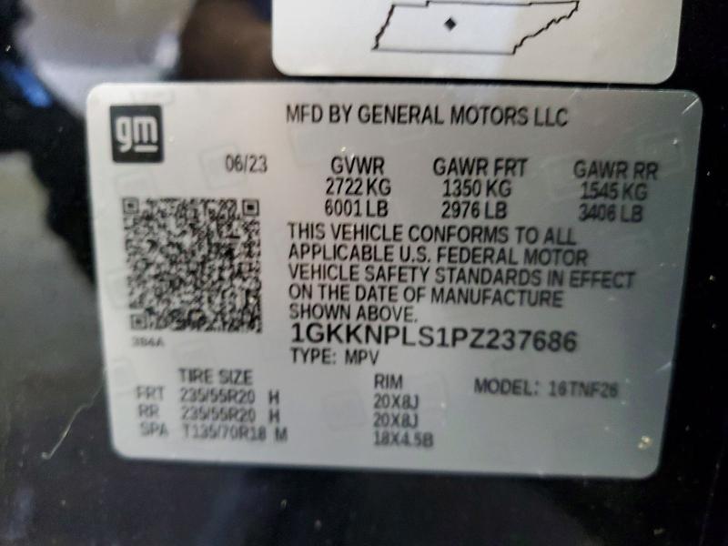 Aukcja sprzedaży 2023 Gmc Acadia, vin: 1GKKNPLS1PZ237686, numer aukcji: 59110326