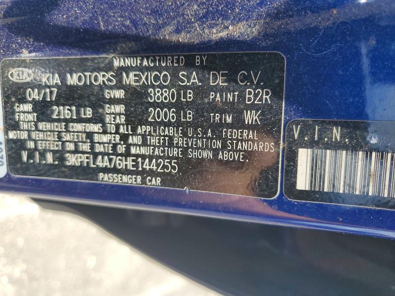 Продаж на аукціоні авто 2017 Kia Forte, vin: 3KPFL4A76HE144255, номер лоту: 56982866